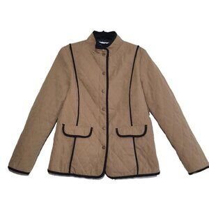 Linea By Louis Dell'Olio quilted jacket brown sz S